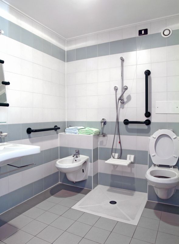 Bathroom with smart technology features